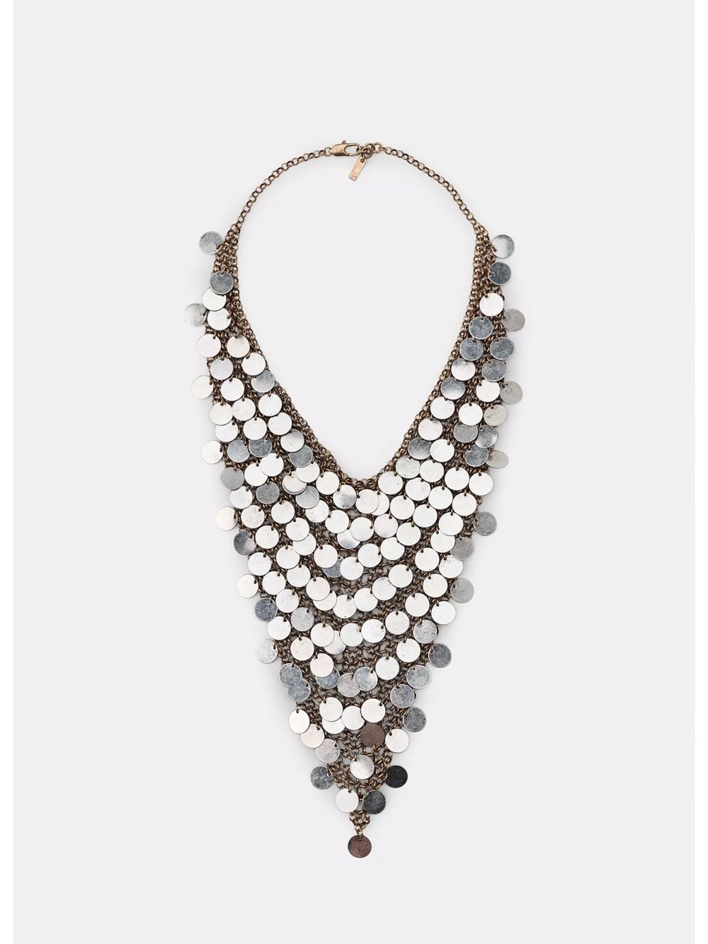 Zara METAL PLATE BIB NECKLACE